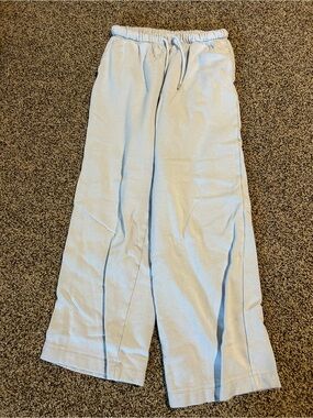 Old Navy Light Blue Wide-Leg Sweatpants